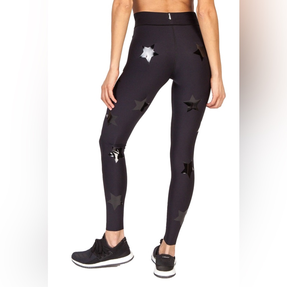 Ultracor Leggings Women’s M Black Bonded Star High Rise Athletic Yoga Pants
